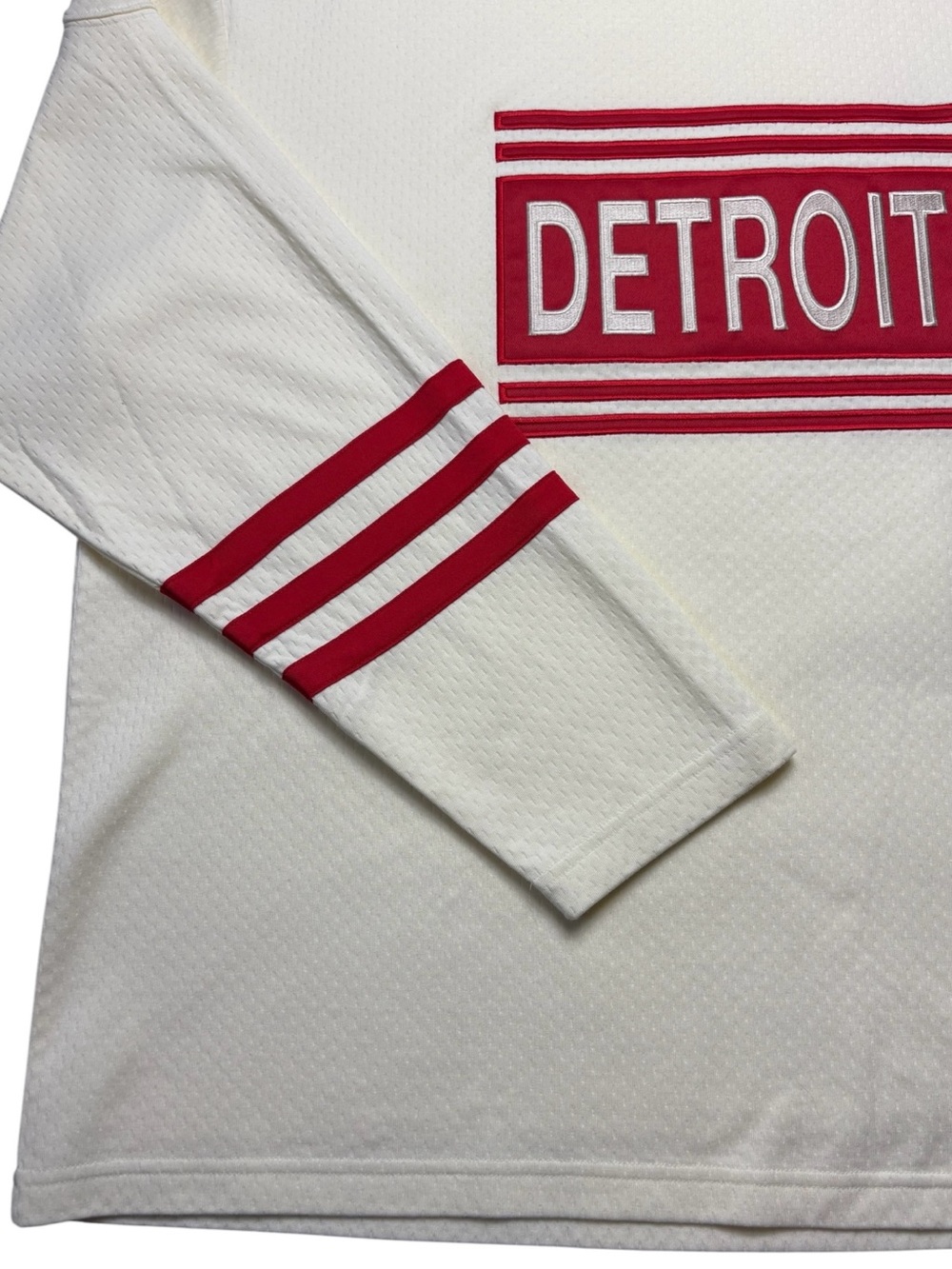 Adidas NHL Detroit Red Wings AEROREADY Sweatshirt Cream Red Size XL - Picture 5 of 15
